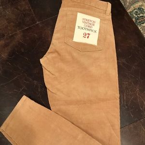 NWT J Crew Factory Stretch Vintage Toothpick Cord